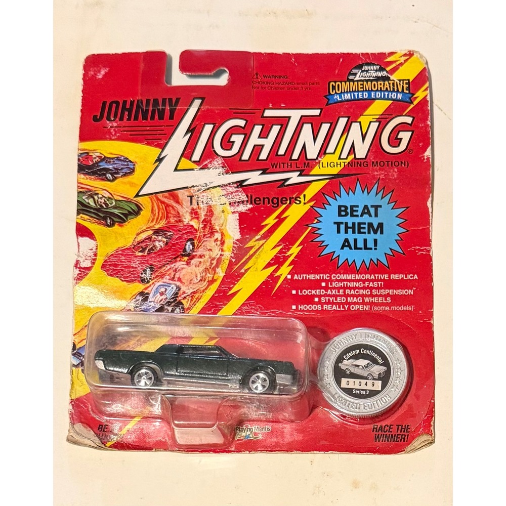 Johnny Lightning Custom Continental Commemorative Series 2 Green Diecast Coin